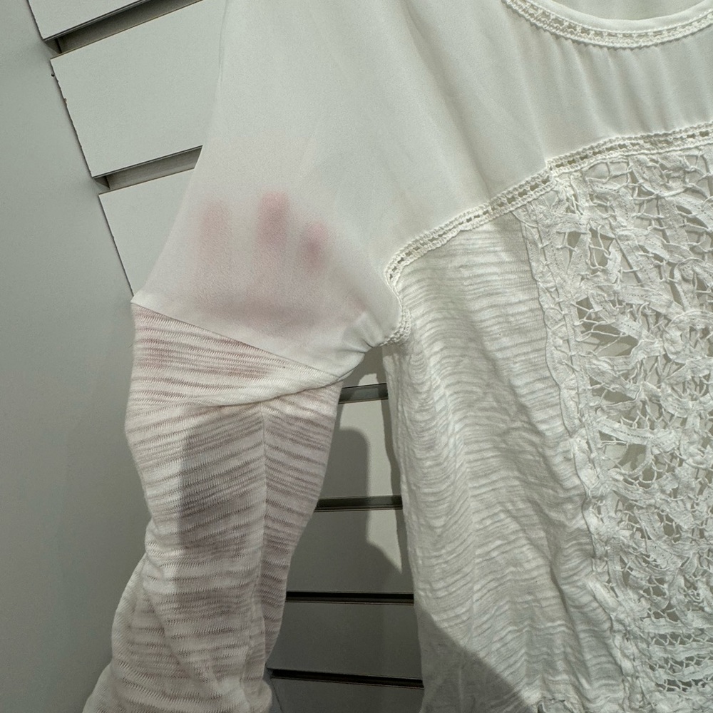 Meadow Rue Cream Lace Detail Blouse - Picture 3 of 7